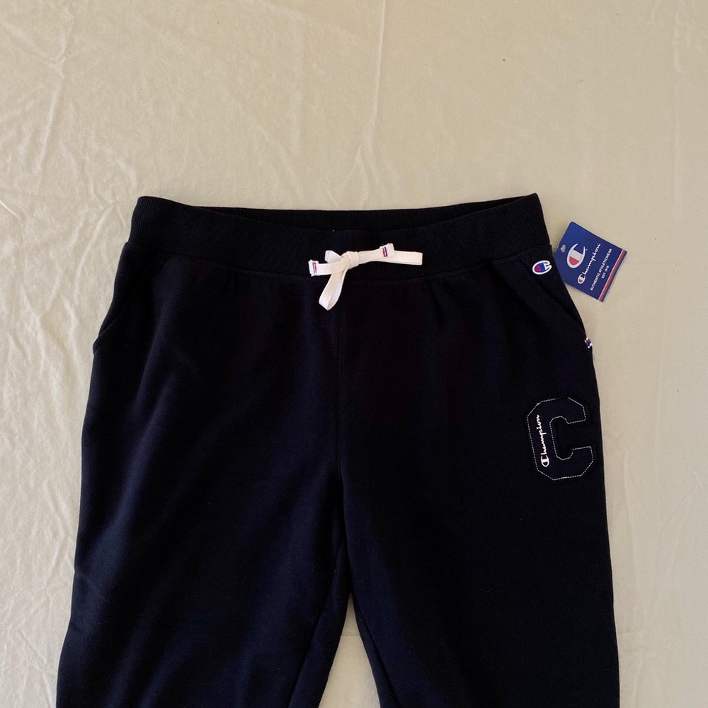 NWT Jet Black Champion Joggers
